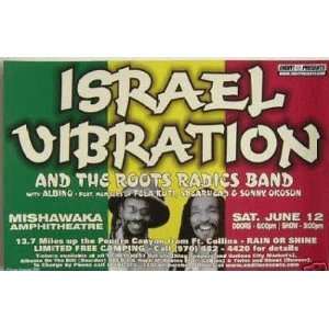  Israel Vibrations Ft Collins 2004 Concert Poster