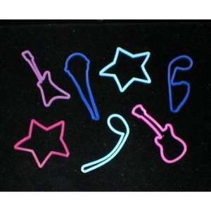  Rubber Fun Bands Bracelets Pop Star Design Case Pack 24 