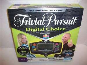 25 YEARS TRIVIAL PURSUIT DIGITAL CHOICE GAME NEW SEALED  
