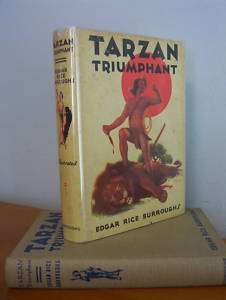 TARZAN TRIUMPHANT by Edgar Rice Burroughs, 1948 in DJ  