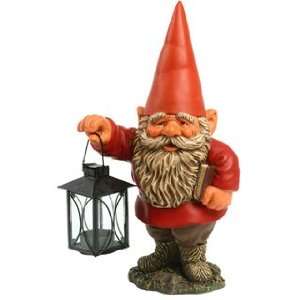   Garden Gnome   Kevin with Lantern and Book Patio, Lawn & Garden