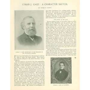  1897 Lyman Gage Secretary of the Treasury 
