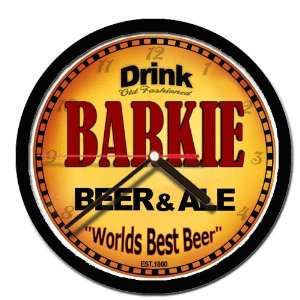  BARKIE beer and ale cerveza wall clock 