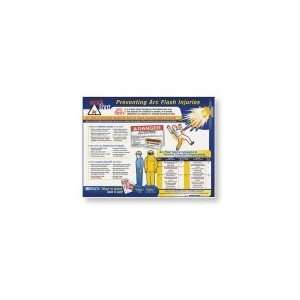  BRADY 104571 Training Poster,Arc Flash,18 x 24 In