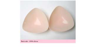 Silicon triangle bra pads breast insert type 1pair swim bathing bikini 