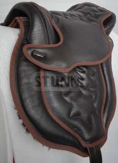 Genuine Leather Treeless Saddle Brown, see Video TS 018  