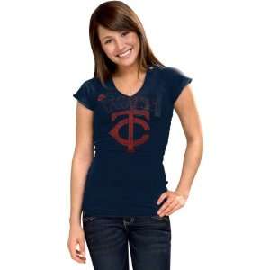   Nike Womens Navy Cooperstown Bases Loaded Tee
