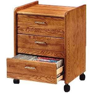  CD DVD Storage Cabinet with Pull Out Drawers Furniture 
