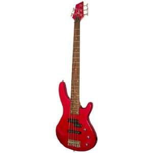   CANDY RED BEAUTY PRO QUALITY 5 STRING BASS GUITAR Musical Instruments