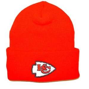  Kansas City Chiefs Classic Cuffed Knit Hat (Red) Sports 