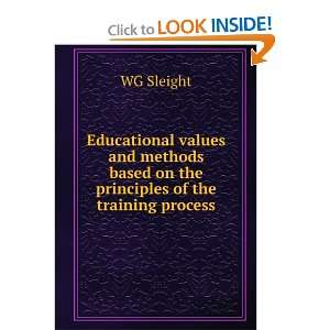   based on the principles of the training process WG Sleight Books
