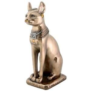  Egyptian Bronze Bastet Cat Statue Figurine Decoration 