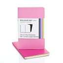 Moleskine Volant Extra Small Plain Notebook, Pink/Magenta Set of 2