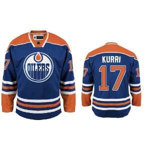 2012 New NHL Edmonton Oilers #17 Kurri Blue Ice Hockey Jerseys Size 48 