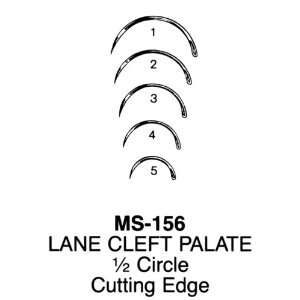  LANES Cleft Palate Needles, 1/2 circle, cutting edge 