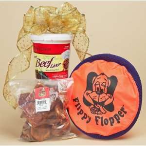  Dog Gift Set 1   Flippy Flopper, Pig Ears & Beefeaters Treats 