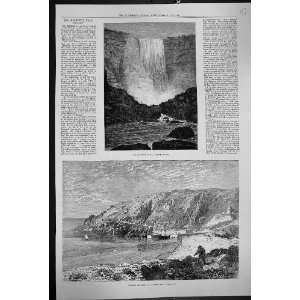  1873 Kaieteur Falls British Guiana Granite Quarry Lamorna 