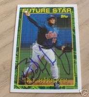 BUTCH HUSKEY AUTO SIGNED NEW YORK METS CARD  