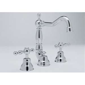   Lavatory Faucet with Smooth Metal Lever Handles from the Cisal Bath