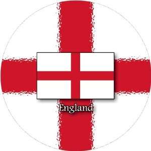  58mm Round Pin Badge England Flag