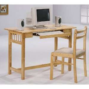  Lakin Maple Computer Desk with Chair (2 Piece) Set Office 