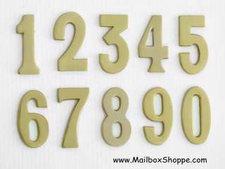 Polished Brass   Mailbox or House Numbers   Mail Box  