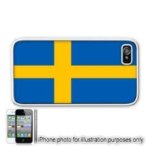  Sweden Swedish Flag Apple Iphone 4 4s Case Cover White 