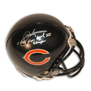 Autographed Dennis McKinnon Chicago Bears Mini Helmet Inscribed Super 