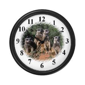  MEERKAT FAMILY Wolf Wall Clock by 