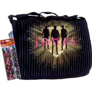   Jonas Brothers Messenger Bag Black + Folders & Pencils Toys & Games