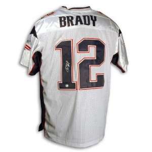  Tom Brady New England Patriots Autographed Authentic White 