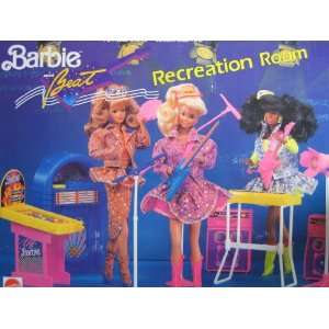 com BARBIE and THE BEAT RECREATION ROOM Playset w Wurlitzer, PIN BALL 