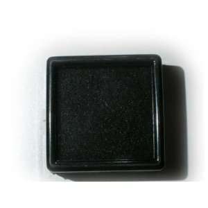  Black Glass Topped Gem Box 1`.5 inch square Everything 