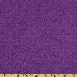   Swirls Purple Fabric By The Yard mark_lipinski Arts, Crafts & Sewing