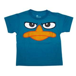 Phineas And Ferb Perry The Platypus Face Cartoon Juvenile T Shirt Tee 