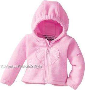 NEW Columbia Fleece Jacket Baby Infant GIRLS 12M 18M 24M PINK NWT $32 