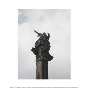  Barcelona  Top of Columbus Monument 8.00 x 10.00 Poster 