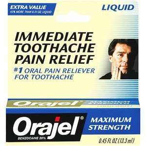  Orajel Maximum Strength Toothache Pain Relief Liquid 