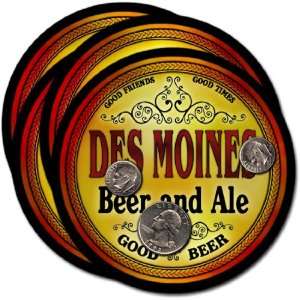  Des Moines, IA Beer & Ale Coasters   4pk 