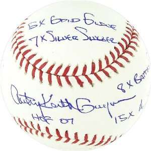  Tony Gwynn Career Stat MLB Baseball w/ 7 inscriptions 