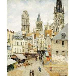  Rue De LEpicerie In Rouen On a Gray Morning Arts, Crafts 