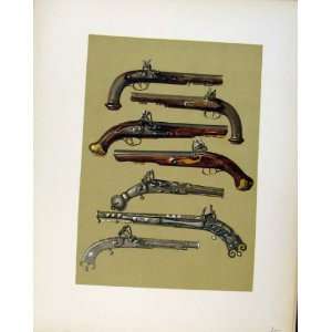  Pair Pistols Belonged To Napoleon Editorial Old Print 