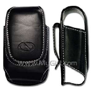   Black Pouch Leather Case with Belt Clip Cell Phones & Accessories
