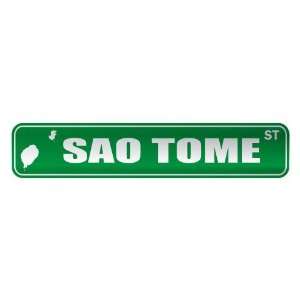   SAO TOME ST  STREET SIGN CITY SAO TOME AND PRINCIPE 