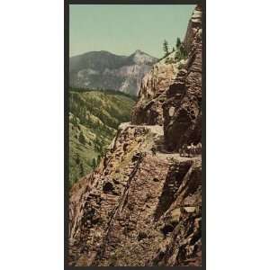    Photochrom Reprint of Ouray and Silverton toll road