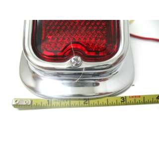 Tombstone Chrome LED Taillight for Harley Models  