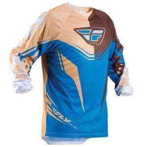  Fly Racing Youth Kinetic Jersey   Youth X Large/Walnut/Sky 