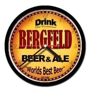  BERGFELD beer and ale cerveza wall clock 