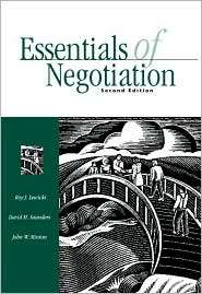   Negotiation, (0072312858), Roy J. Lewicki, Textbooks   