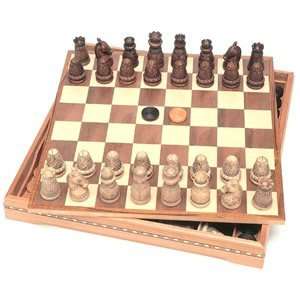  Medieval Chess/Checkers Set Toys & Games